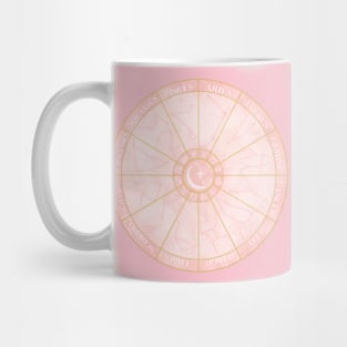 Constellation Chart (pink and gold) Mug